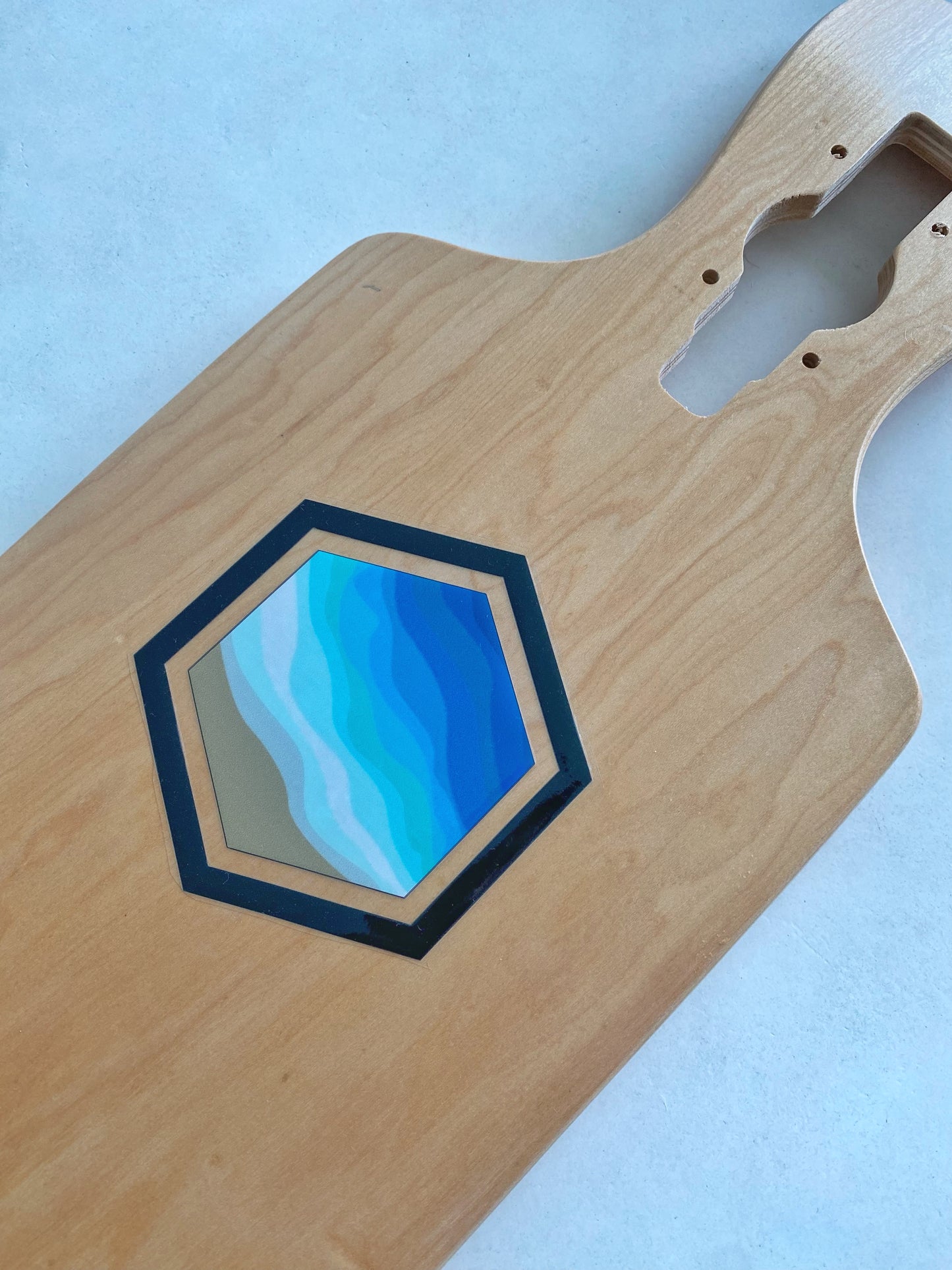 42" Drop-Through Double Kick Longboard Deck