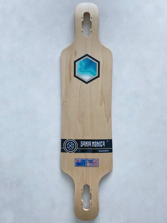 39" Drop-Through Double Kick Longboard Deck